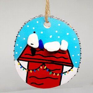 Sea pottery and sea glass Christmas ornament